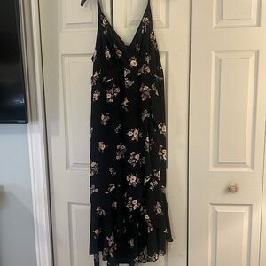 Inspired hearts 3x black floral maxi dress paisley